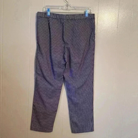 J. Jill Black & White Checked Woman’s Pull on Pants in Size 12. - Picture 2 of 11